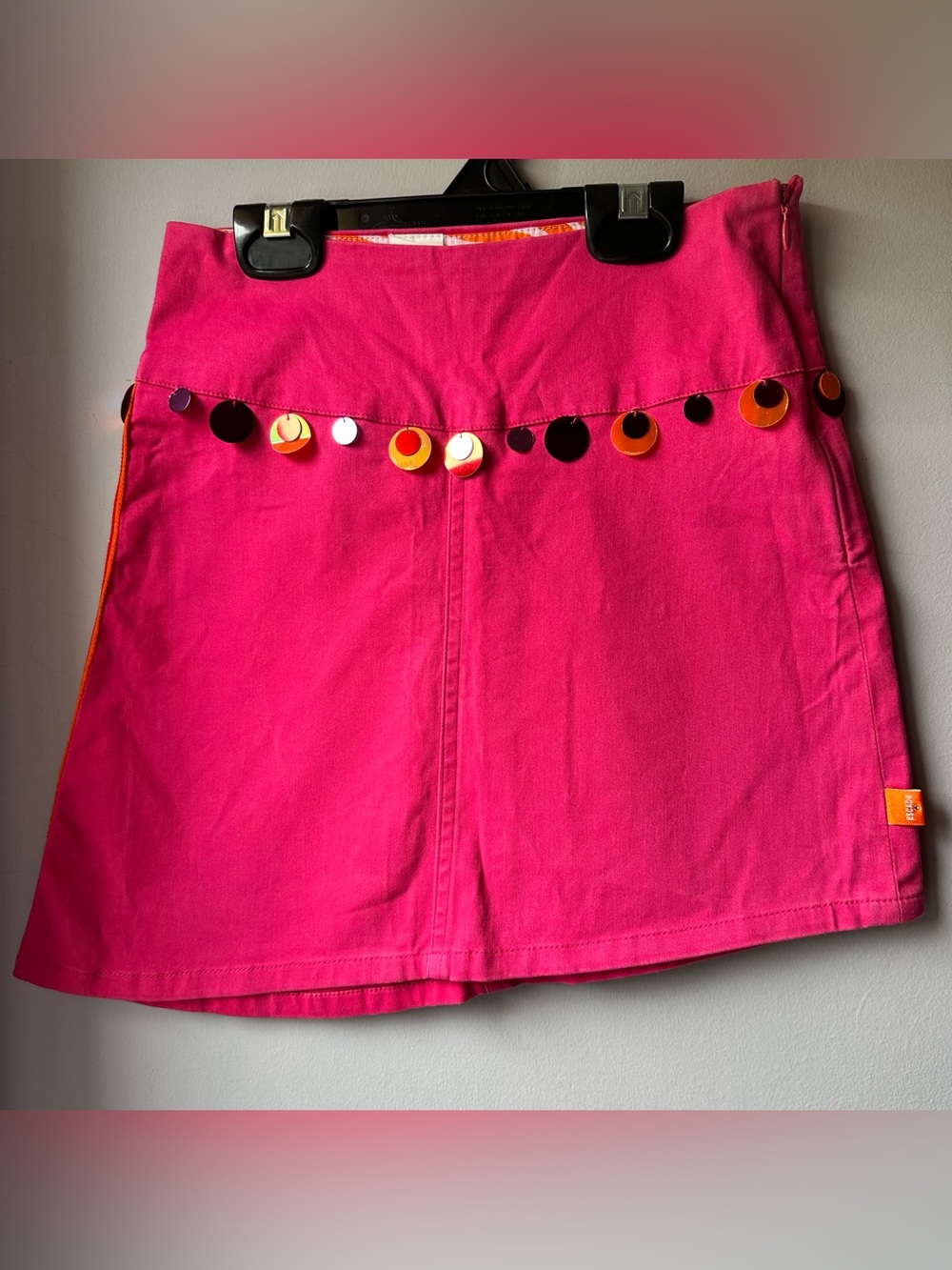Vintage ESCADA Girls Fuchsia Pink Skirt - Made in France